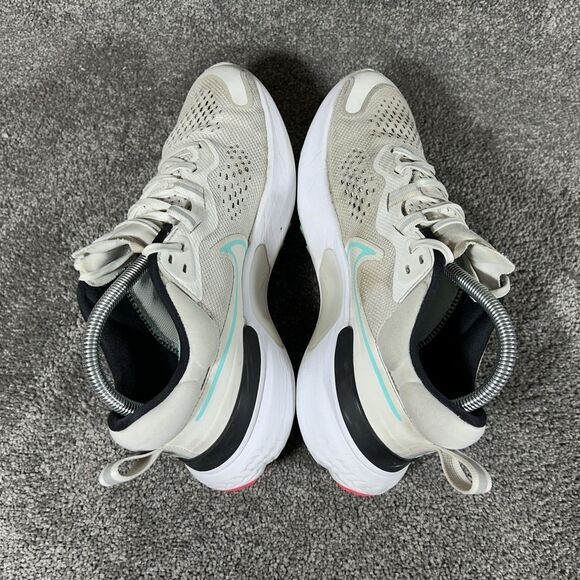Nike React Miler 2 CW7121-004 Mens Size 7.5 Gray White Teal Running Shoes Used main image 5